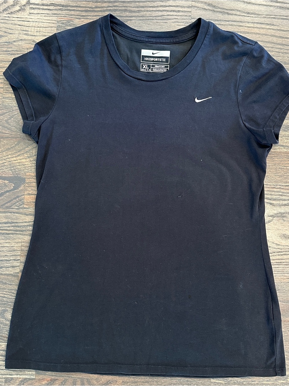 Nike Womens Black Dri-FIT Short Sleeve Tee Size XL